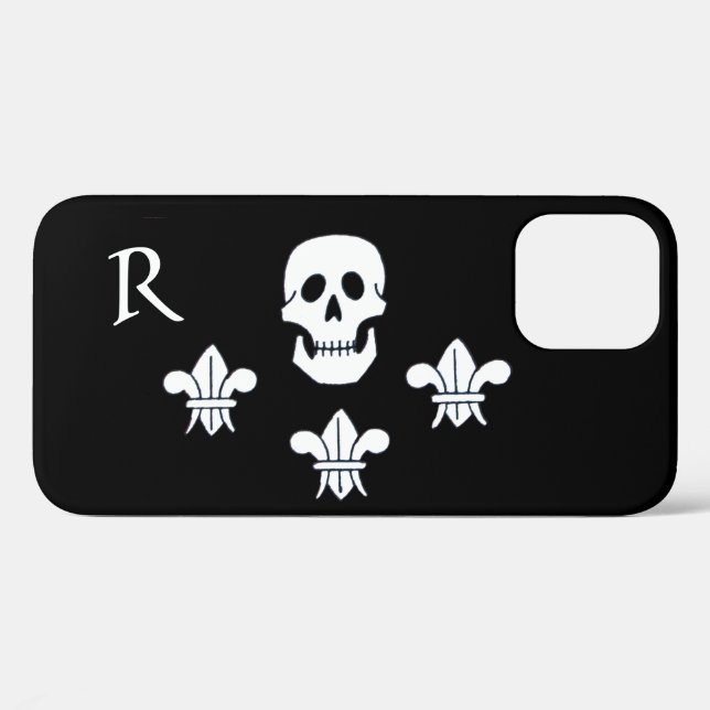 COQUES Case-Mate iPhone JOLLY ROGER SKULL ET TROIS LIEUX FLAG MONOGRAM (Verso (horizontal))