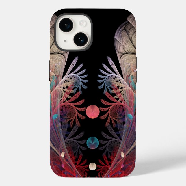 Coques Case-Mate iPhone Jonglage Abstrait Moderne Fantaisie Art Fractal (Verso)