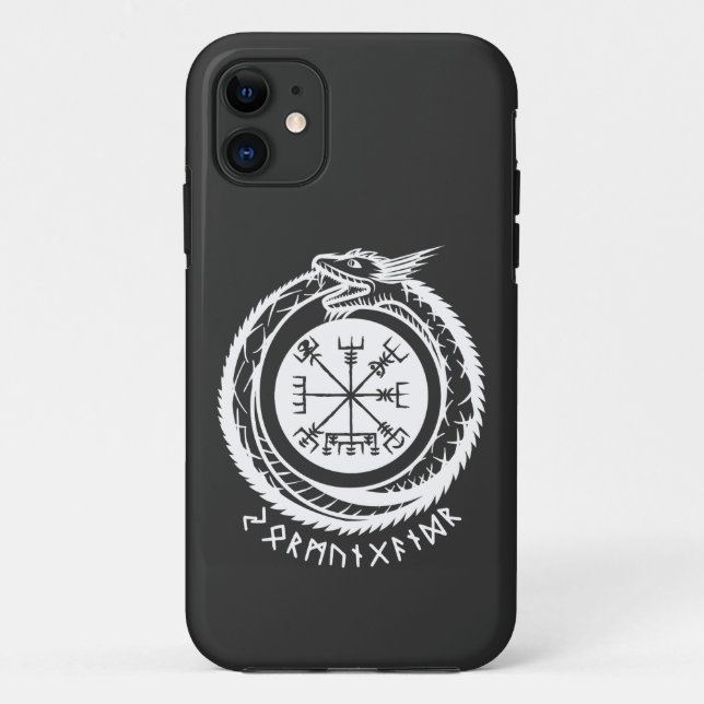 Coques Case-Mate iPhone Jormungandr - Rune nordique (Dos)