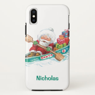 Coques Pour iPhone Jote Cartoon Jolly Santa Claus dans un bateau de r