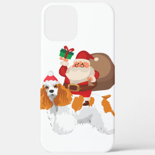 Case-Mate iPhone Case Jote Père Noël équitation Cocker Spaniel Chien Noë