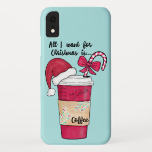 Case-Mate iPhone Case Jote Red Santa Hat Café Sucre de canne Noël