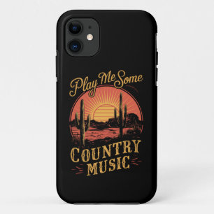 Case-Mate iPhone Case Joue-moi de la musique country western cowboy vint