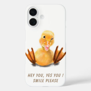 Coque Pour iPhone 16 Jouer au canard Joyeux Wink Joyeux sourire