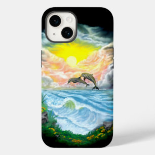 Coque Case-Mate iPhone Jouer aux dauphins sous le soleil