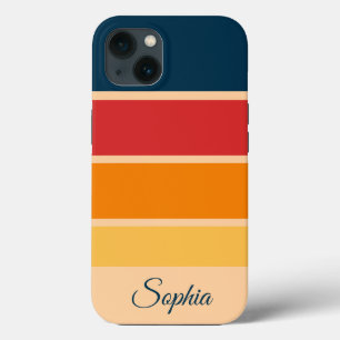 Case-Mate iPhone Case Jouer Retro Rainbow Stripes pour produit personnal