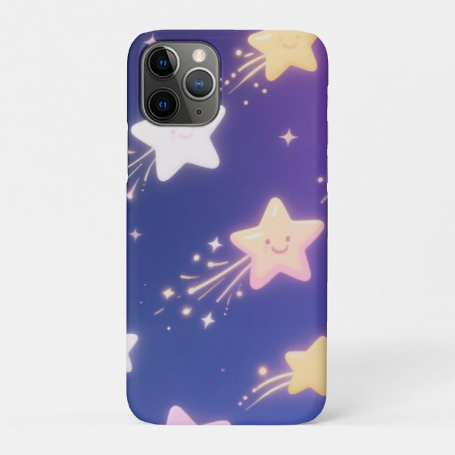 Coques Case-Mate iPhone Jouer Tireur étoiles Motif, Céleste brillant (Dos)