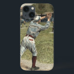 Case-Mate iPhone Case Joueur de baseball lancé à la deuxième base<br><div class="desc">Ce tableau fait partie du documentaire de base-ball de Ken Burns ! Un joueur est jeté à la seconde alors qu'il se bat pour atteindre la base. Le cadeau parfait pour la couturière de votre vie!</div>