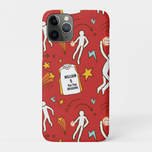 Case-Mate iPhone Case Joueur de basket-ball Nom Numéro Personnalisé Roug
