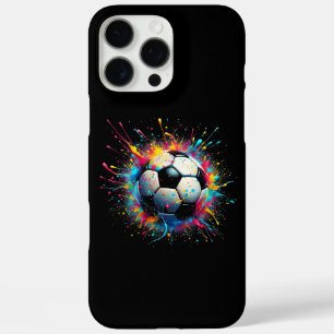 Coque iPhone 16 Pro Max Joueur De Football cool Sport Pour Garçons Hommes 