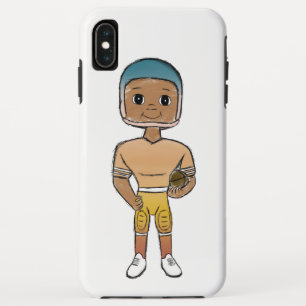Case-Mate iPhone Case joueur de football ombré vintage rétro arc-en-ciel