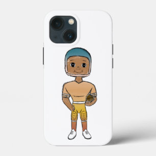 Case-Mate iPhone Case joueur de football vintage rétro arc-en-ciel ombré