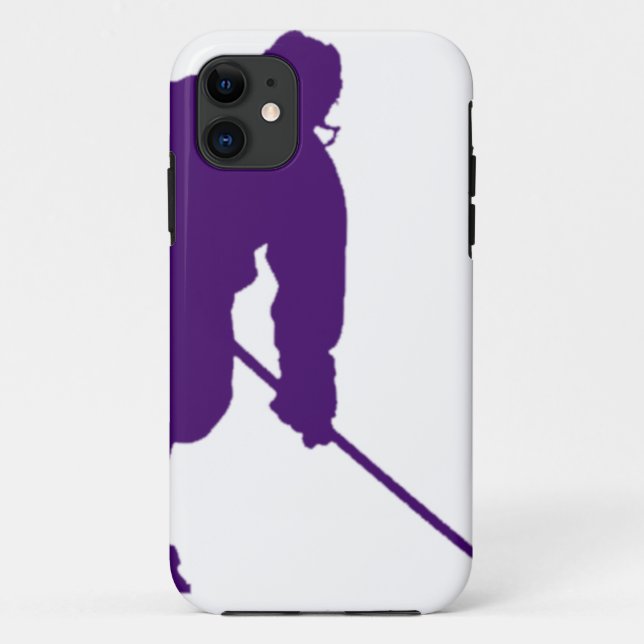 COQUES Case-Mate iPhone JOUEUR DE HOCKEY POURPRE (Dos)