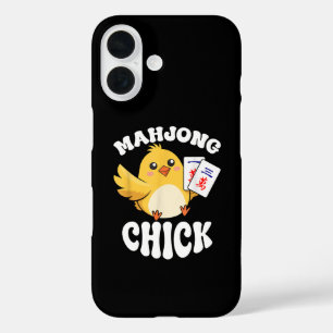 Coque Pour iPhone 16 Joueur de jeu de société chinoise de Mahjong