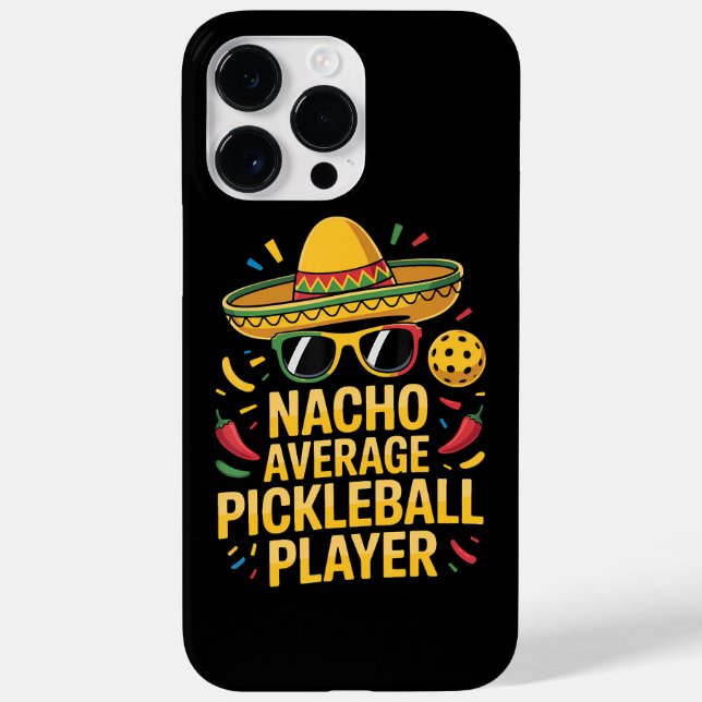 Coques Case-Mate iPhone Joueur de pickleball moyen nacho (Verso)