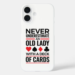 Coque Pour iPhone 16 Joueur de pont ne sous-estime jamais les cartes de