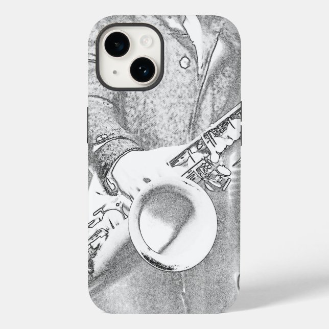 Coques Case-Mate iPhone joueur de saxophone (Verso)