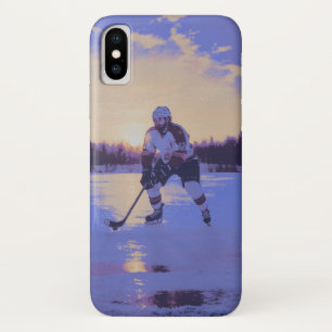 Case-Mate iPhone Case Joueur Hocky Ice au lever du soleil