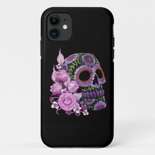 Case-Mate iPhone Case Jour De La Mort Du Crâne De Sucre Noir Rose Floral