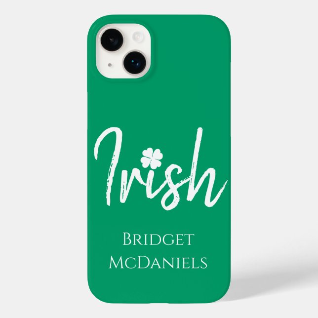 Coques Case-Mate iPhone Jour de la Saint Patrick de trèfle vert irlandais  (Verso)