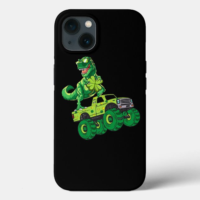 Coques Case-Mate iPhone Jour de la Saint Patrick Dinosaur Monster Shamrock (Verso)