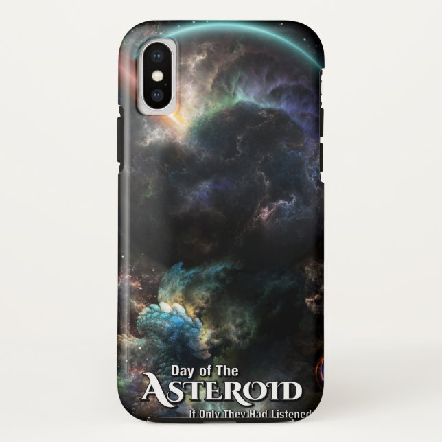 Coques Case-Mate iPhone Jour De L'Art Fractal SciFi Astéroïde (Dos)