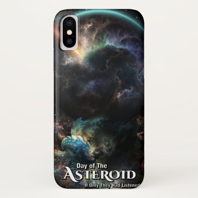 Coques Case-Mate iPhone Jour De L'Art Fractal SciFi Astéroïde (Dos)