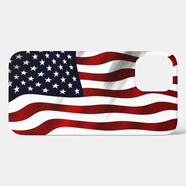 Coques Case-Mate iPhone Jour de l'indépendance patriotique du drapeau amér (Verso (horizontal))