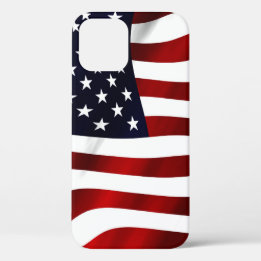 Coque iPhone 12 Jour de l'indépendance patriotique du drapeau amér