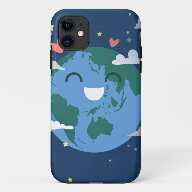 Coques Case-Mate iPhone jour des terres mignon (Dos)