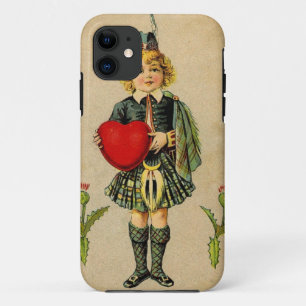 Coque Case-Mate Pour iPhone Jour des valentines vintages Scottish garçon & coe