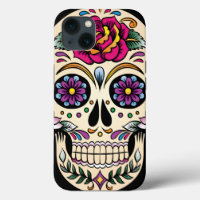 Jour du crâne de sucre mort avec Rose