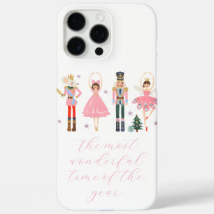 Coque iPhone 16 Pro Max Jour férié de Noël rose