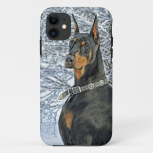 Coques Pour iPhone Jour givré de dobermann