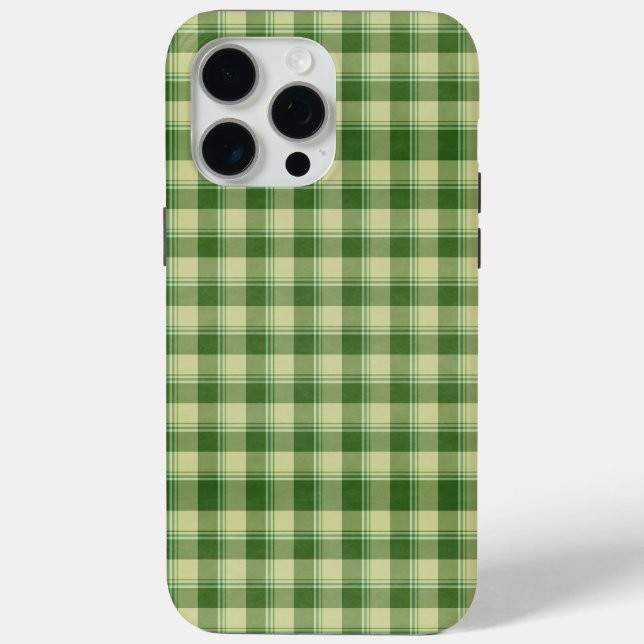 Coques Case-Mate iPhone Journée de la Saint Patrick à Plaid Vert (Verso)
