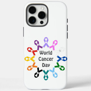 Coque iPhone 16 Pro Max Journée mondiale du cancer du sein poumon Colon Li