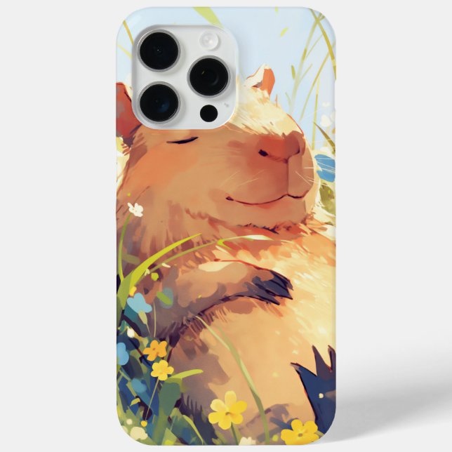 Coques Case-Mate iPhone Journées paresseuses du capybara (Verso)