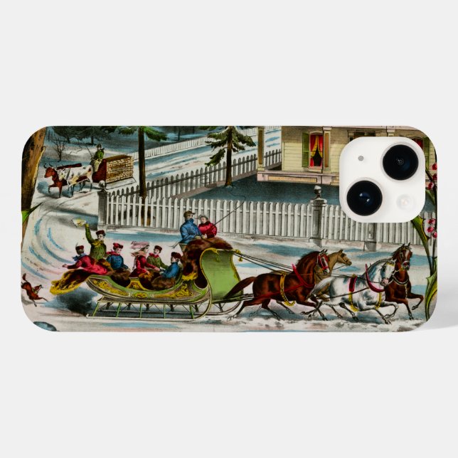 Coques Case-Mate iPhone Jours d'hiver (Verso (horizontal))