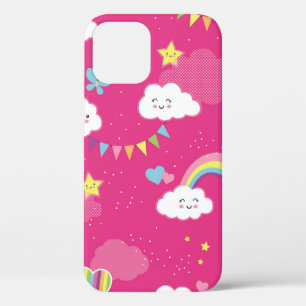 Case-Mate iPhone Case Jovely Pink Rainbow Sky répétition motif. Un souli