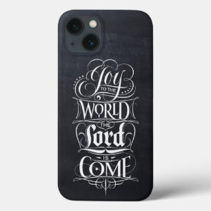 Case-Mate iPhone Case Joy to the World Chalkboard Religious Christmas Ca