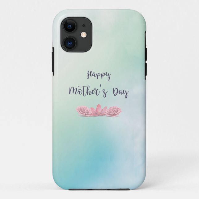Coques Case-Mate iPhone Joyeuse fête des mères aux fleurs roses (Dos)