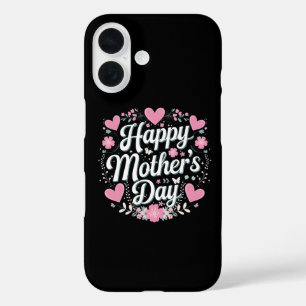 Coque Pour iPhone 16 Joyeuse fête des Mères Maman mignonne florale Gran