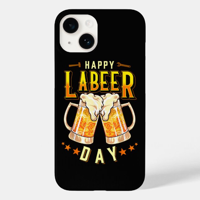 Coques Case-Mate iPhone Joyeuse Fête du Travail Bière Drôle (Verso)