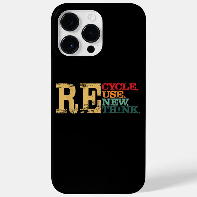Coques Case-Mate iPhone Joyeuse Journée de la Terre Recycler Réutiliser Re (Verso)