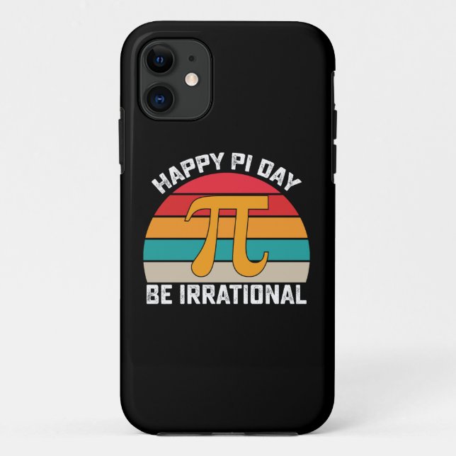 Coques Case-Mate iPhone Joyeuse Journée Pi Soyez Irrationnel Drôle De Math (Dos)