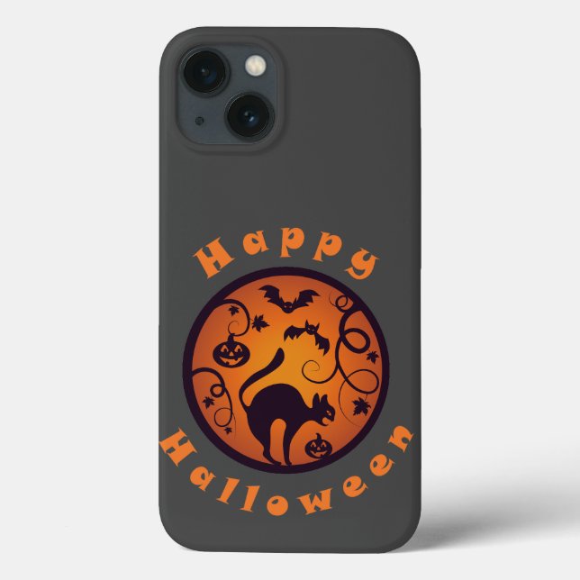 Coques Case-Mate iPhone Joyeuse lanterne d'Halloween araignées et chauves- (Verso)