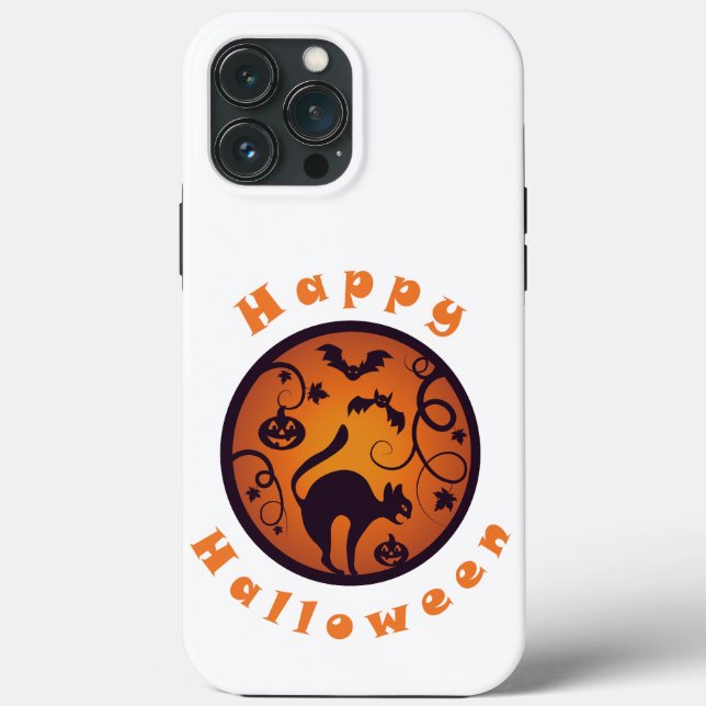 Coques Case-Mate iPhone Joyeuse lanterne d'Halloween araignées et chauves- (Verso)