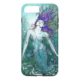 Coque iPhone 7 Plus Joyeuse sirène à éclaboussure