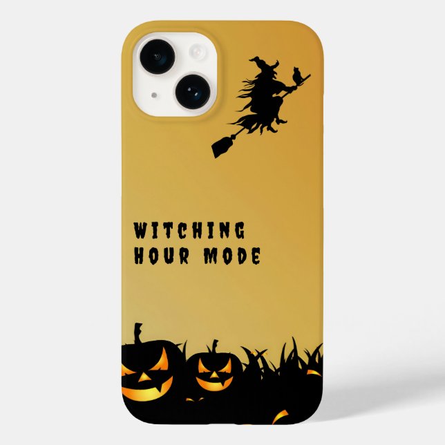 Coques Case-Mate iPhone Joyeuse sorcière noire halloween (Verso)