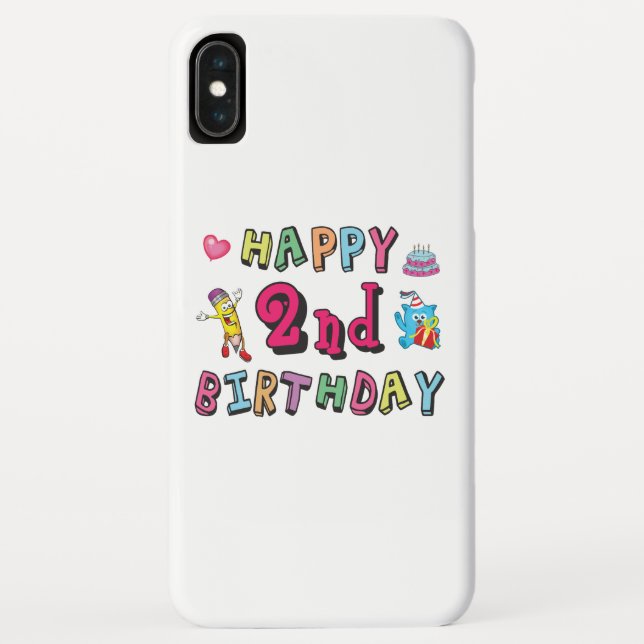 Coques Case-Mate iPhone Joyeux 2ème anniversaire. 2 ans jour d'anniversair (Dos)